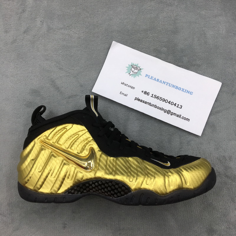 Authentic Nike Air Foamposite One PRO Metallic Gold